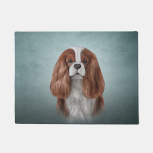 Paillasson Dessin du chien Cavalier le roi Charles Spaniel