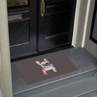 Paillasson Dessin Français Bulldog original aquarelle