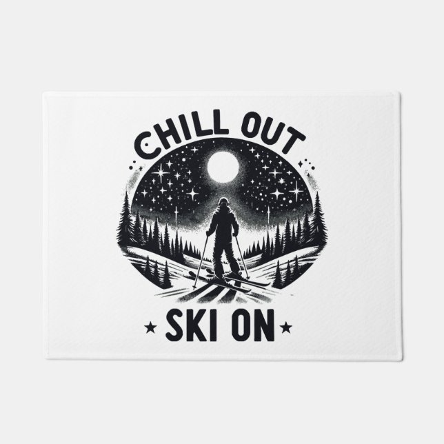 Paillasson Détendez-vous Ski sur (Devant)