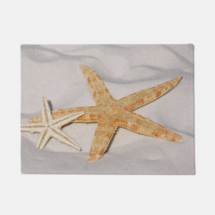 Paillasson Deux étoiles de mer dans le sable