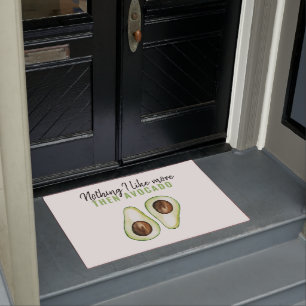 Paillasson Devis vert moderne Avocado pour cadeau Avocado Lov