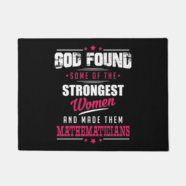 Paillasson Dieu a fait à des mathématiciens la profession (Devant)