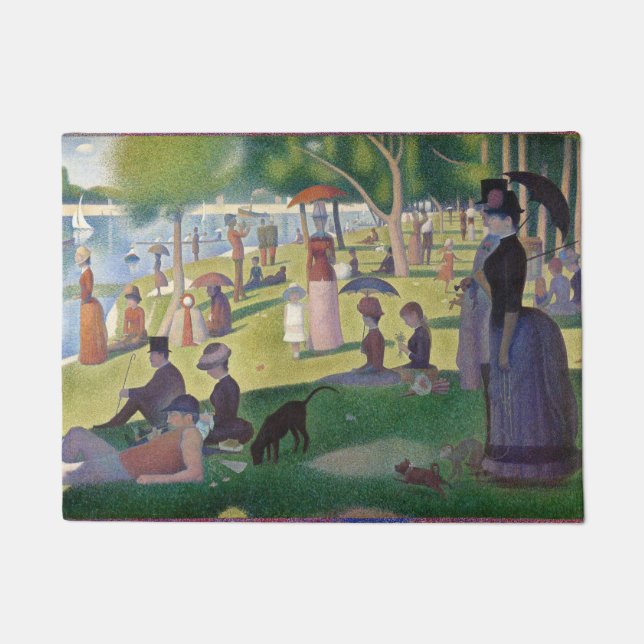 Paillasson Dimanche sur La Grande Jatte Seurat Peinture (Devant)