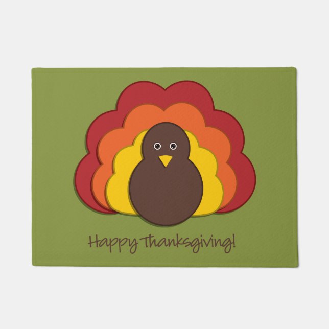 Paillasson Dinde de Thanksgiving (Devant)