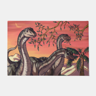 Paillasson Dinosaures au crépuscule