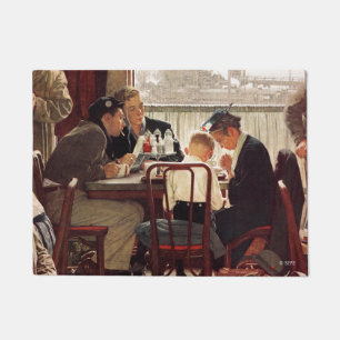 Paillasson Dire grâce par Norman Rockwell