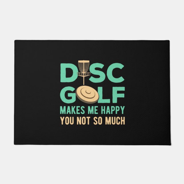 Paillasson Disk Golf Me Rend Heureux (Devant)