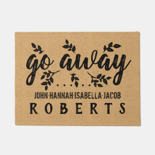 Paillasson Disparaissent la ferme drôle partie de feuille de