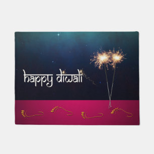 Paillasson Diwali, un joli Diwali en étincelle