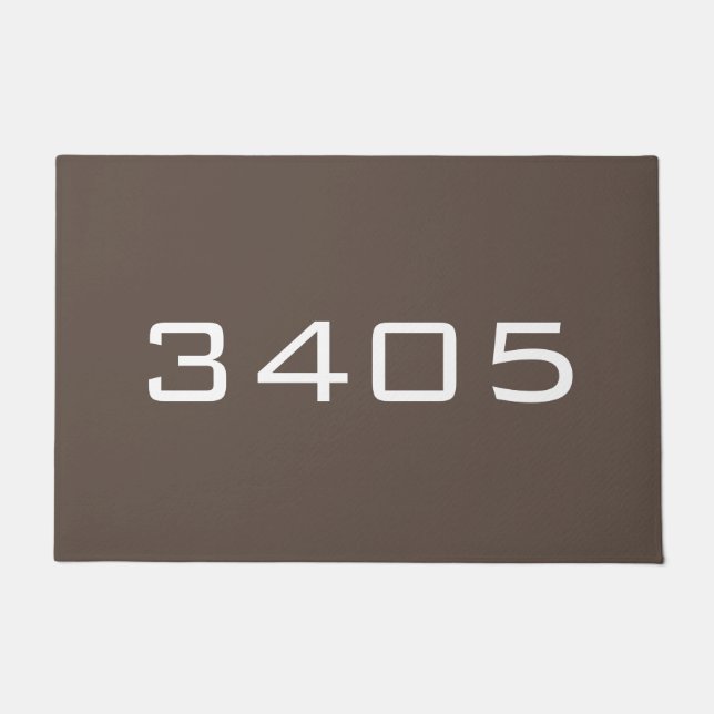 Paillasson do-it-yourself ADRESSE PERSONNALISÉE NUMÉRO et cou (Devant)