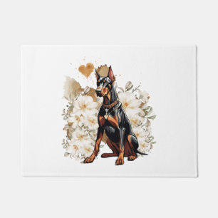 Paillasson Doberman Oreille Naturel Un Cadeau Pour Doberman A