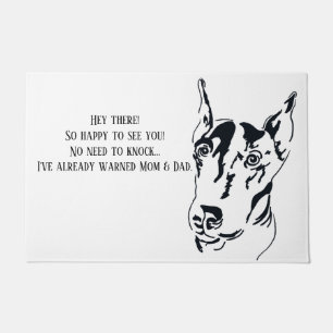 Paillasson Doberman Pinscher Porte Mat