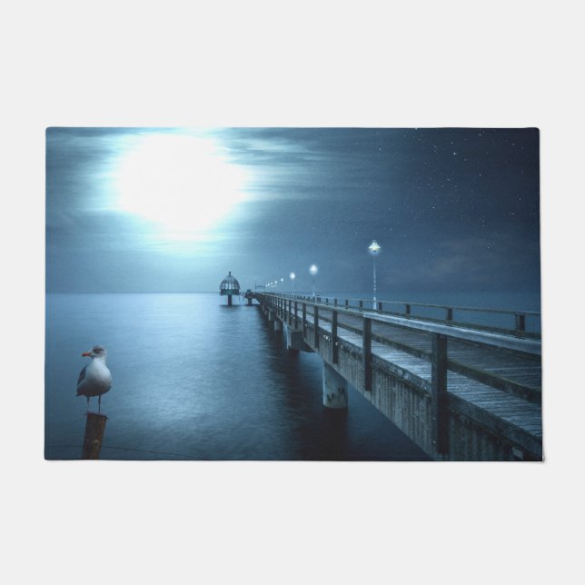 Paillasson Dock on the Bay Evening Floor Mat (Devant)