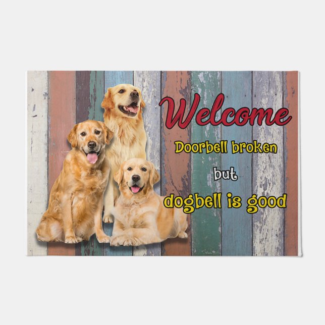 Paillasson Dog House Print Doormat - Cadeau Amoureux des anim (Devant)