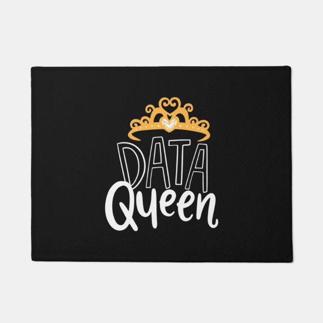 Paillasson Don de scientifique | Fier Data Queen (Devant)