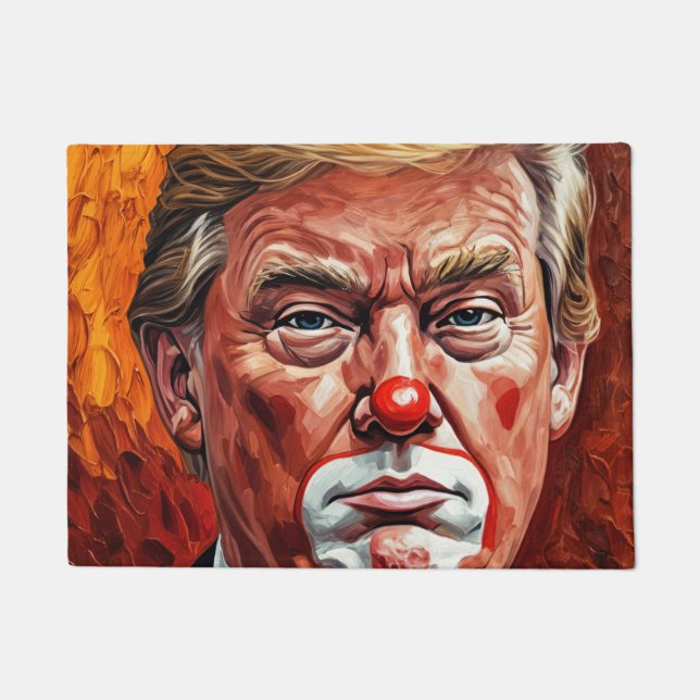 Paillasson donald trump clown  (Devant)