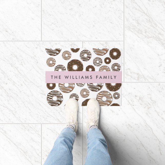 Paillasson Donuts Au Chocolat, Donuts Au Caramel, Glace, Votr (Intérieur)