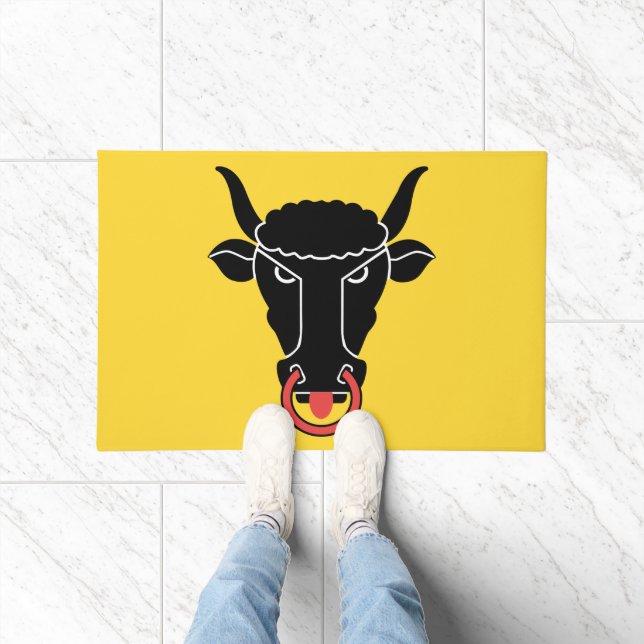 Paillasson Door Mat with Flag of Uri canton, Switzerland (Intérieur)