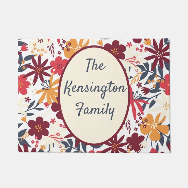 Paillasson DOORMAT bohème personnalisé (Devant)