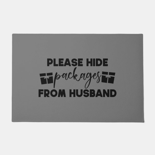 Paillasson Dormant - Please Hide Packages From Husband (Devant)