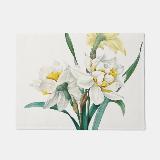 Paillasson Double Narcisse,  Pierre-Joseph Redouté, 1827 (Devant)