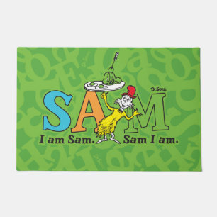 Paillasson Dr. Seuss Je suis Sam. Sam je suis.