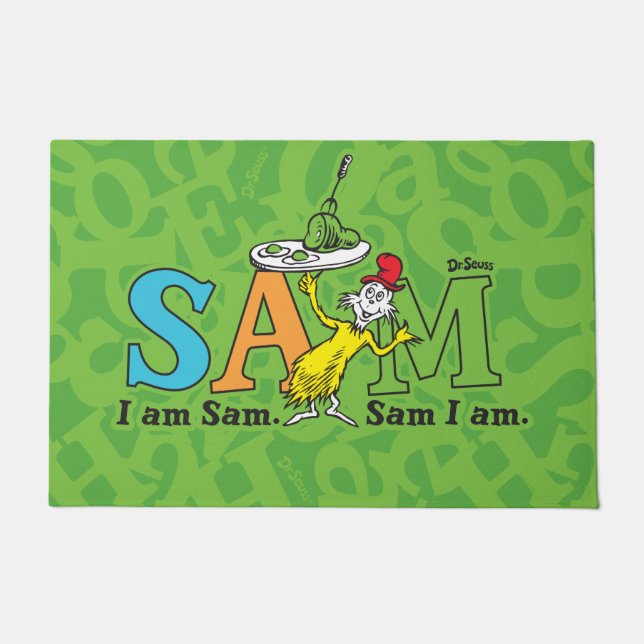 Paillasson Dr. Seuss | Je suis Sam. Sam je suis. (Devant)