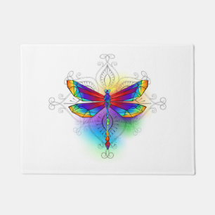 Paillasson Dragonfly en arc-en-ciel