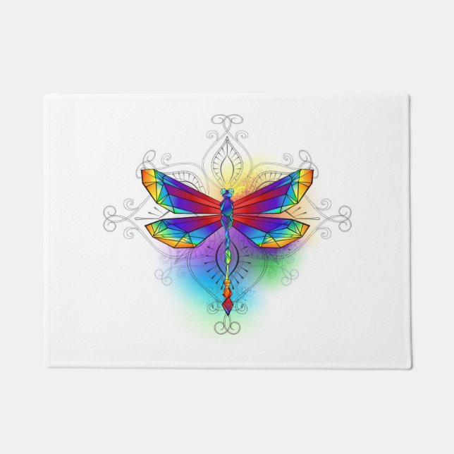 Paillasson Dragonfly en arc-en-ciel (Devant)