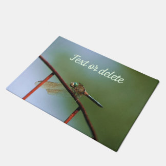 Paillasson Dragonfly on Wire Fence Close Up Personnalisé