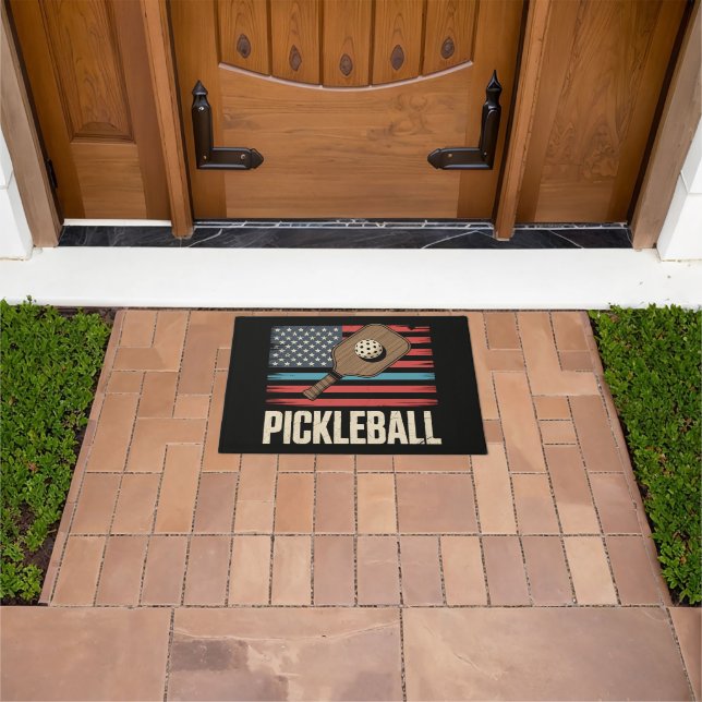Paillasson Drapeau américain Pickleball (De plein air)