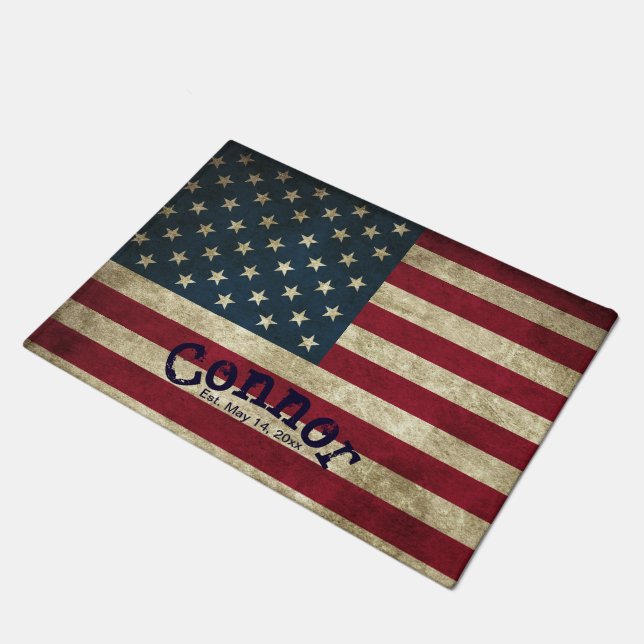Paillasson Drapeau américain Stars and Stripes (Incliné)