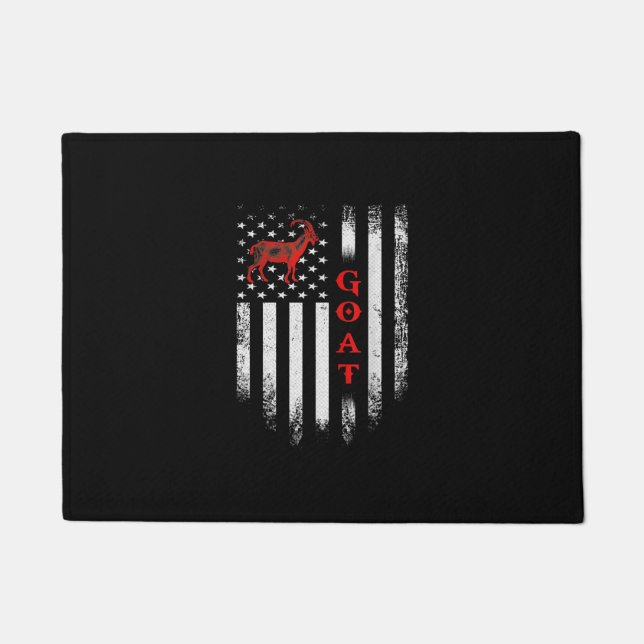 Paillasson Drapeau américain vintage chèvre (Devant)