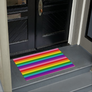 Paillasson Drapeau arc-en-ciel mat LGBTQIA Gay pride