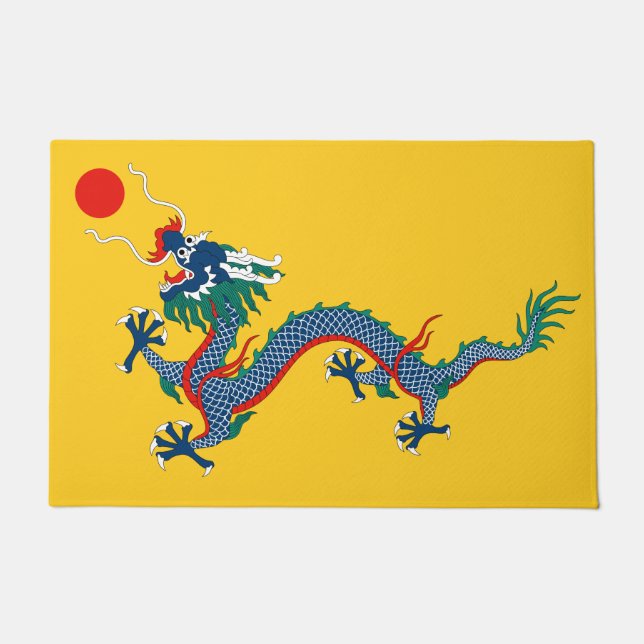Paillasson Drapeau chinois de dynastie Qing (dragon chinois)  (Devant)