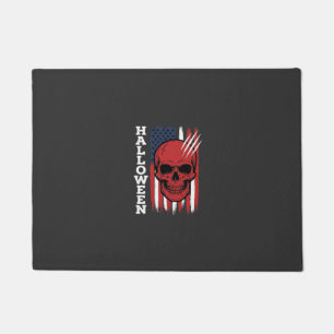 Paillasson Drapeau crâne Halloween Vector Design_1