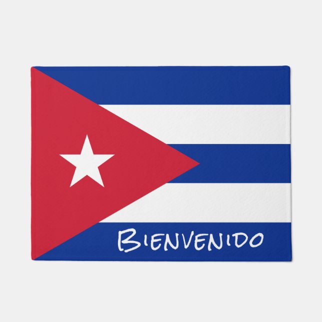 Paillasson Drapeau de Cuba Bienvenue (Devant)
