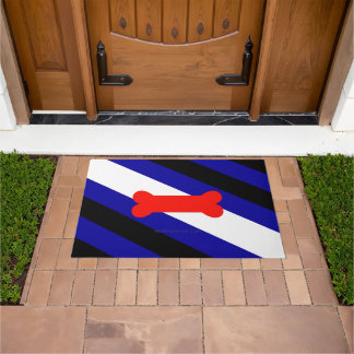 Paillasson Drapeau de fierté de jeu de chiots de SlipperyJoe