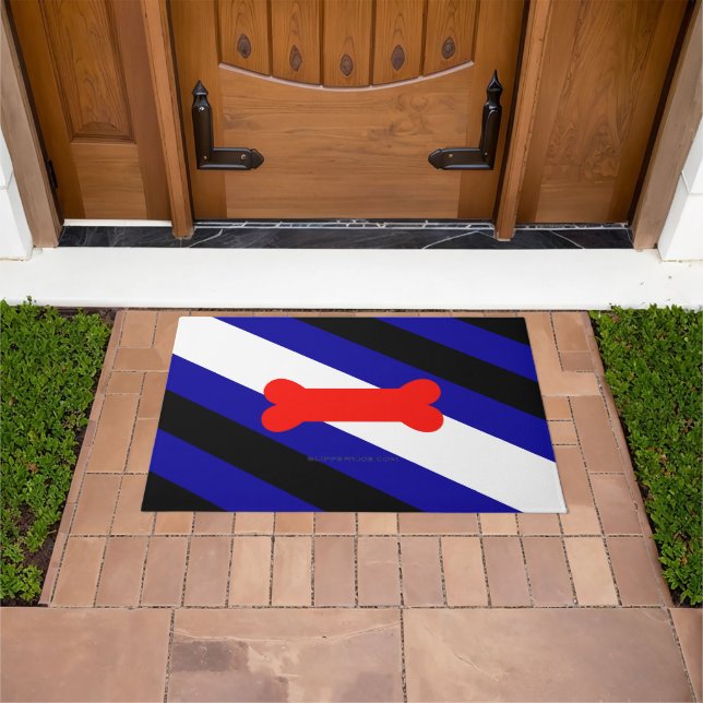 Paillasson Drapeau de fierté de jeu de chiots de SlipperyJoe  (De plein air)