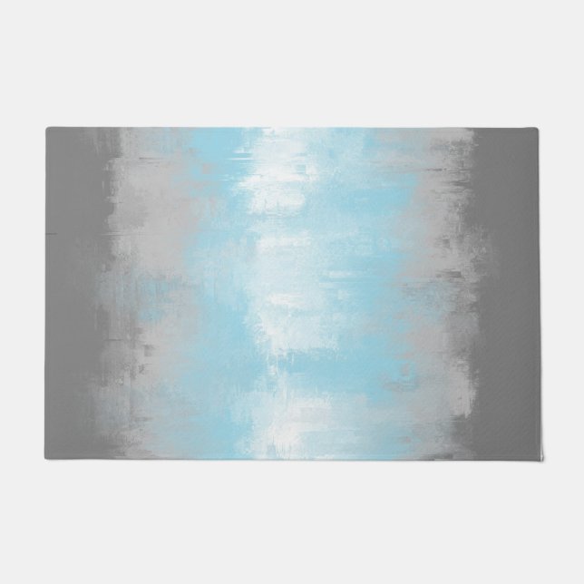 Paillasson Drapeau de fierté demigarçon funky abstrait grunge (Devant)