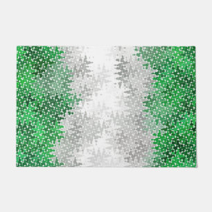 Paillasson Drapeau de fierté grisromantique abstrait ondulé t
