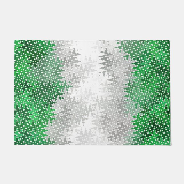 Paillasson Drapeau de fierté grisromantique abstrait ondulé t (Devant)
