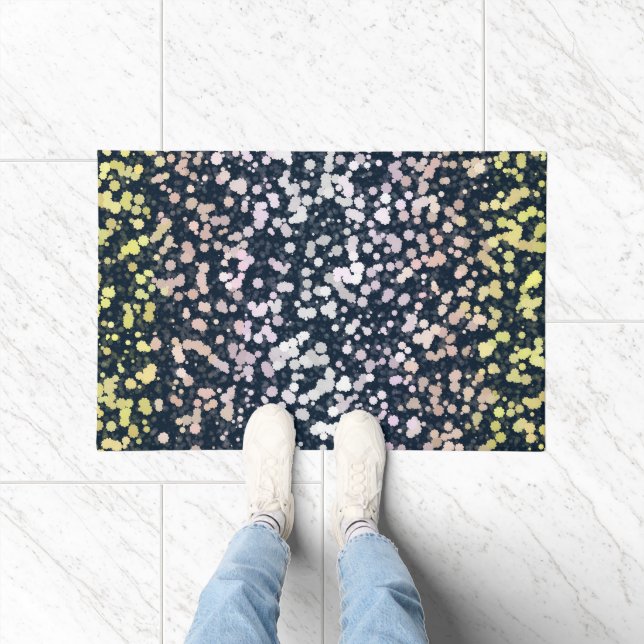 Paillasson Drapeau de fierté Pangender drôle Cute Rétro Bohèm (Intérieur)