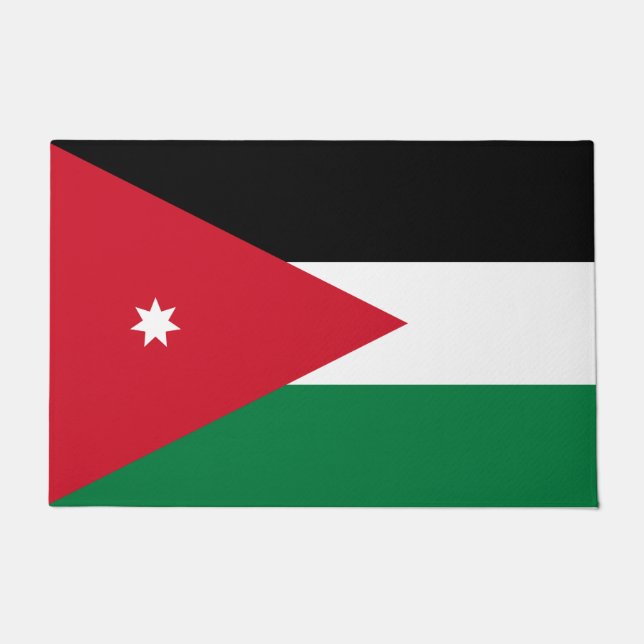 Paillasson Drapeau de Jordanie (Devant)
