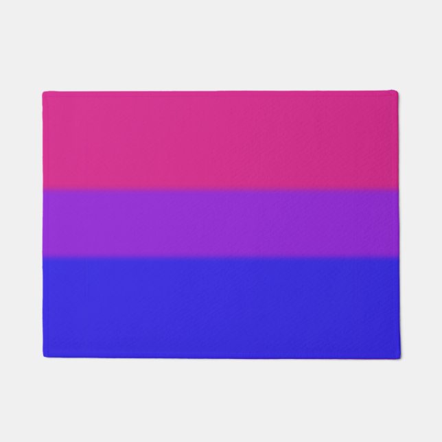 Paillasson Drapeau de la fierté bisexuelle tombée (Devant)