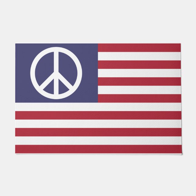 Paillasson Drapeau de la paix des États-Unis (Devant)