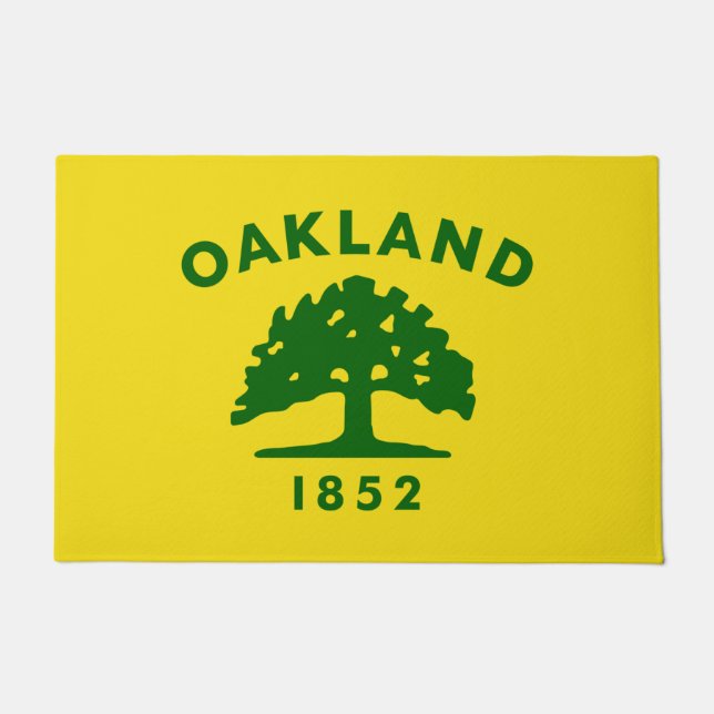 Paillasson Drapeau de la ville d'Oakland (Californie) (Devant)