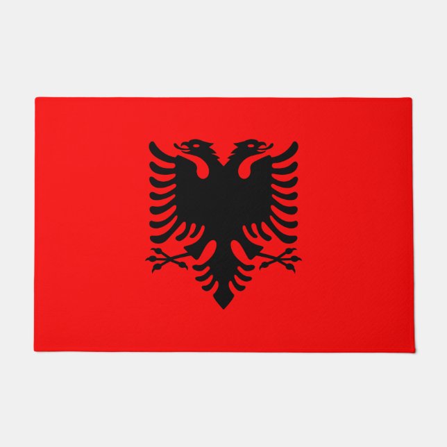 Paillasson Drapeau de l'Albanie (Devant)