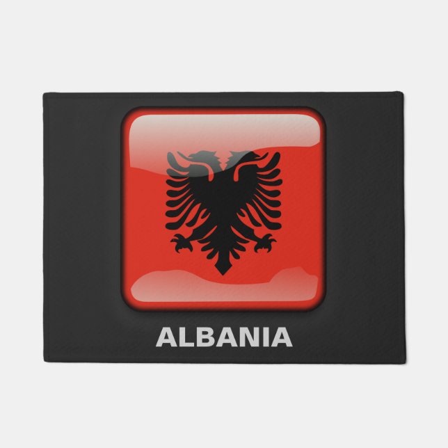 Paillasson Drapeau de l'Albanie (Devant)