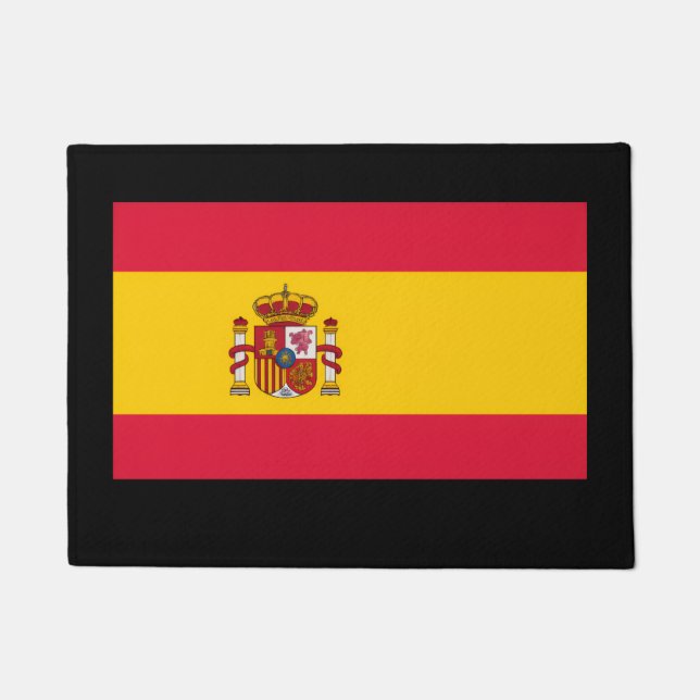 Paillasson Drapeau de l'Espagne – Conception classique de fie (Devant)